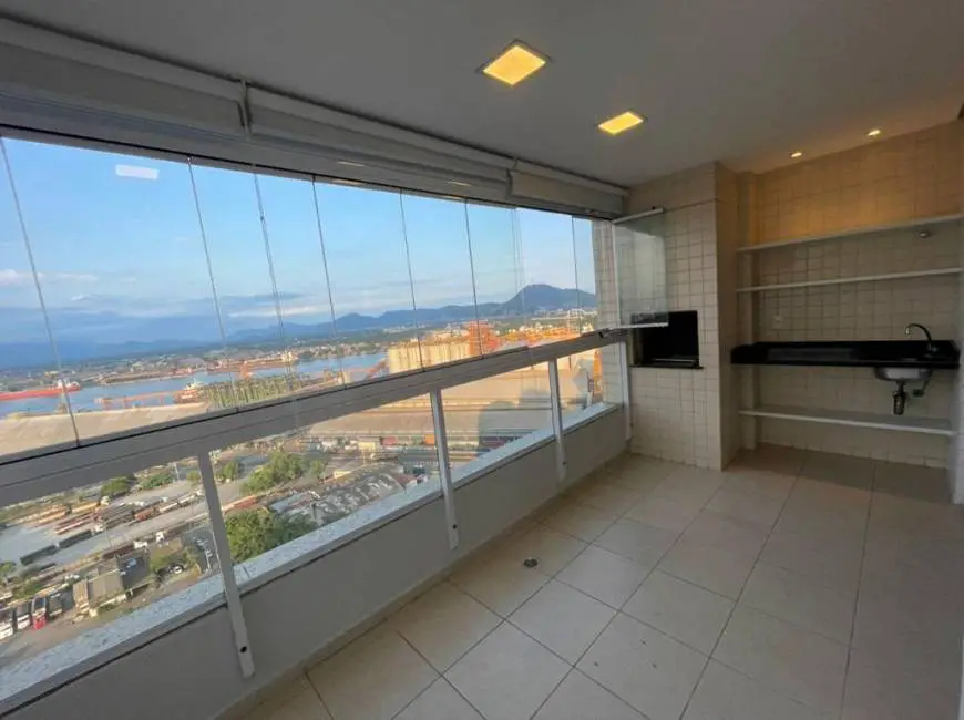 Foto 1 de Apartamento com 3 Quartos para alugar, 92m² em Ponta da Praia, Santos