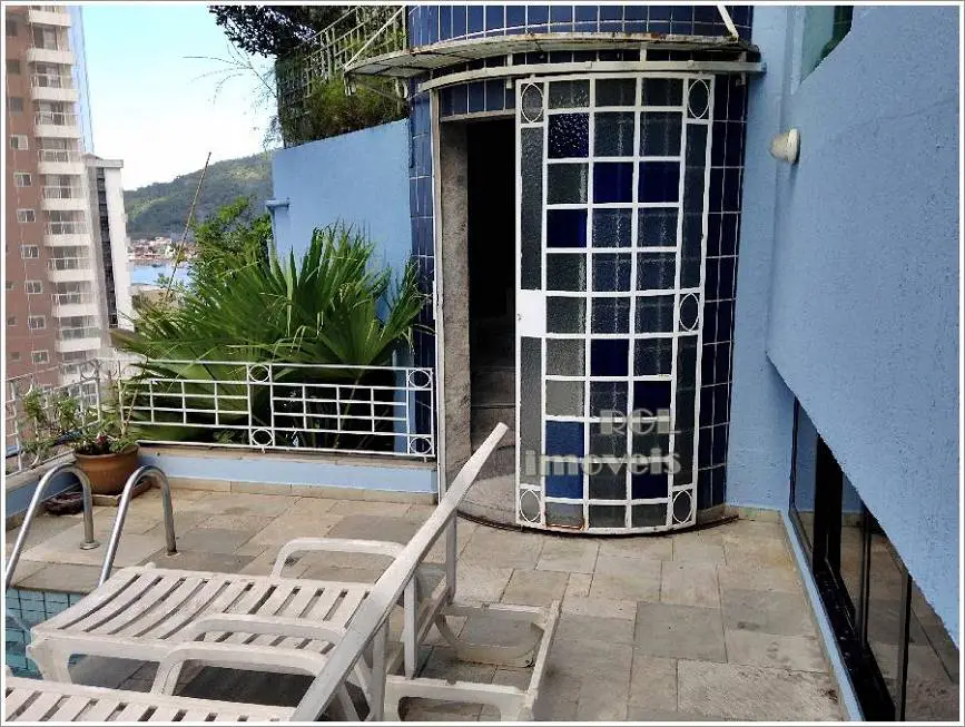 Foto 1 de Cobertura com 5 Quartos à venda, 420m² em Ponta da Praia, Santos