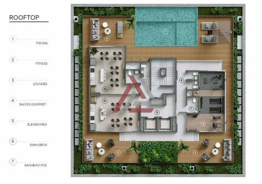 Foto 3 de Apartamento com 3 Quartos à venda, 198m² em Jurerê, Florianópolis