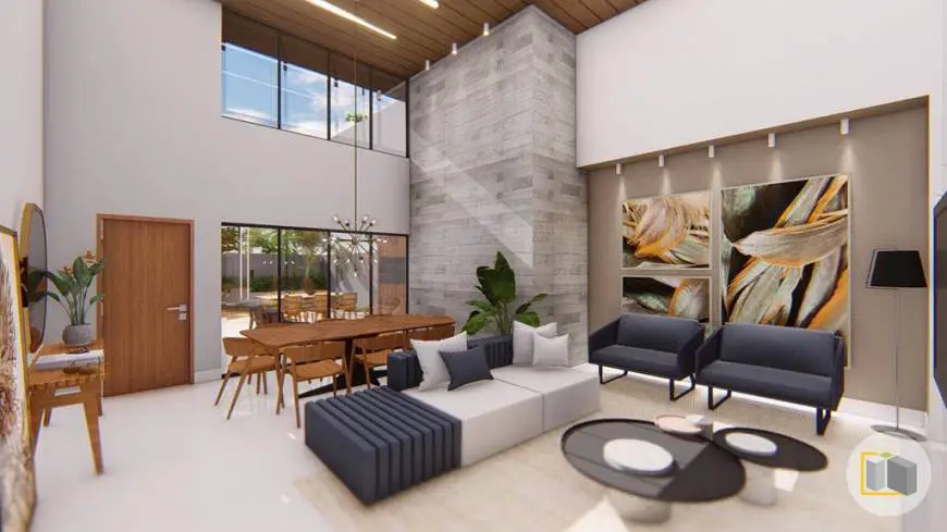 Foto 3 de Casa de Condomínio com 3 Quartos à venda, 200m² em Alphaville Campo Grande, Campo Grande