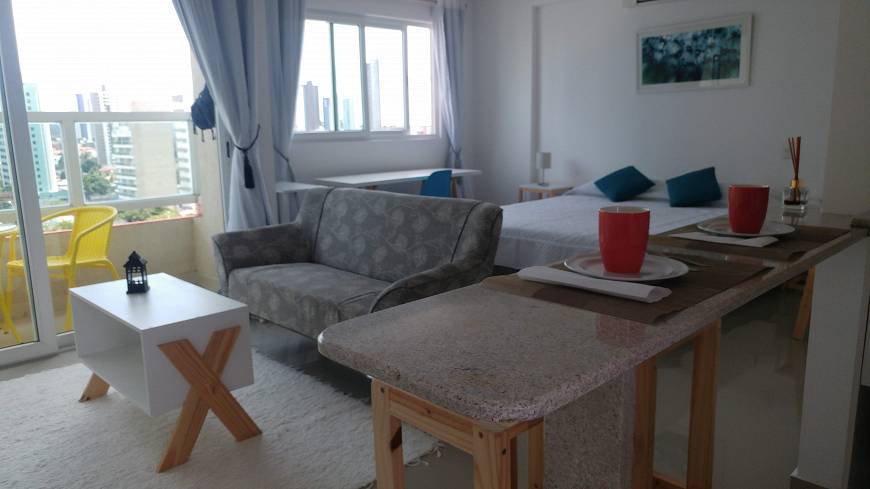 Foto 3 de Apartamento com 1 Quarto para alugar, 37m² em Ponta Negra, Natal
