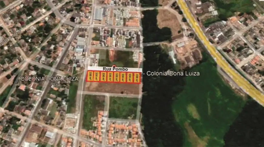 Foto 1 de Lote/Terreno à venda, 330m² em Colonia Dona Luiza, Ponta Grossa