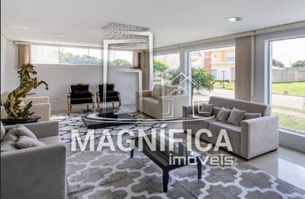 Foto 1 de Casa de Condomínio com 6 Quartos para venda ou aluguel, 492m² em Santa Felicidade, Curitiba