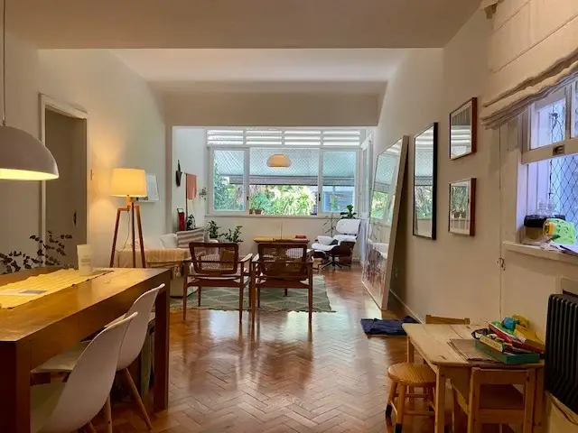 Foto 1 de Apartamento com 3 Quartos para alugar, 120m² em Jardim Botânico, Rio de Janeiro
