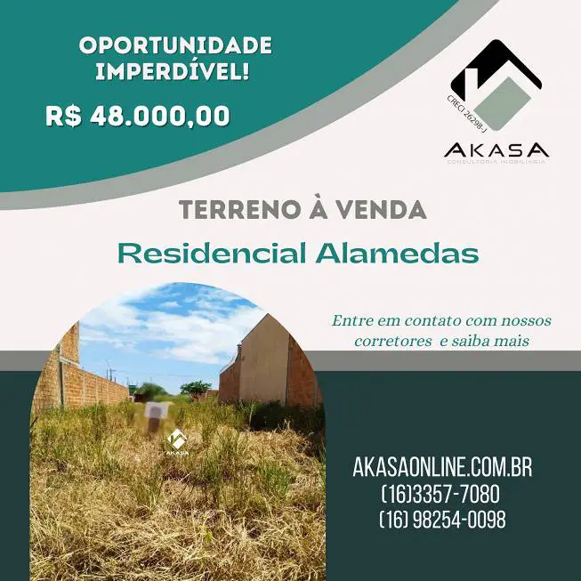 Foto 1 de Lote/Terreno à venda, 200m² em Jardim Altos de Pinheiros I e II , Araraquara