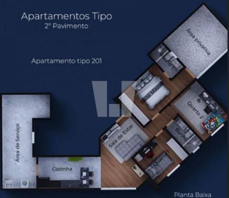 Foto 3 de Apartamento com 3 Quartos à venda, 123m² em Manacás, Belo Horizonte