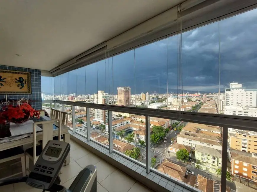 Foto 2 de Apartamento com 4 Quartos para alugar, 129m² em Aparecida, Santos