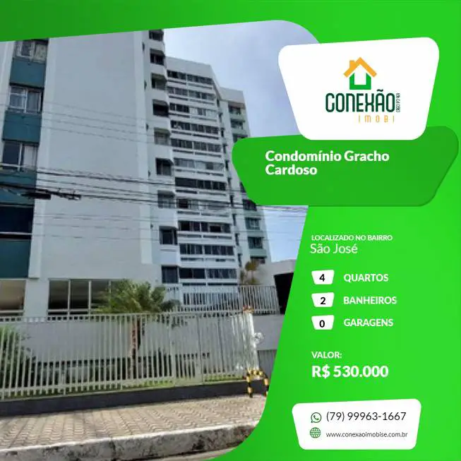 Foto 1 de Apartamento com 4 Quartos à venda, 146m² em São José, Aracaju