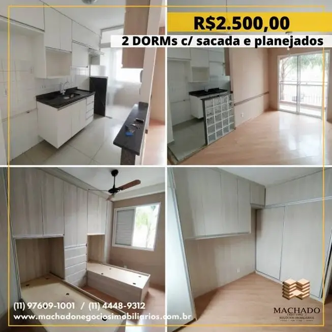 Foto 1 de Apartamento com 2 Quartos para alugar, 49m² em Polvilho, Cajamar