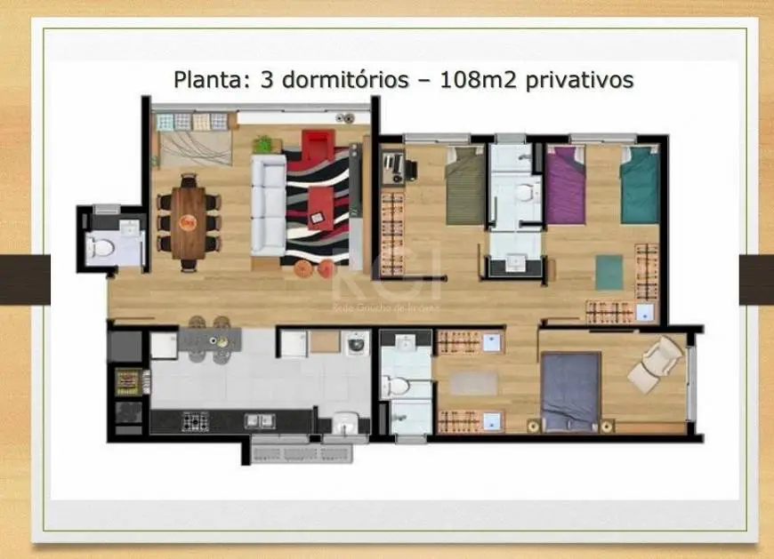 Foto 5 de Apartamento com 2 Quartos à venda, 78m² em Teresópolis, Porto Alegre