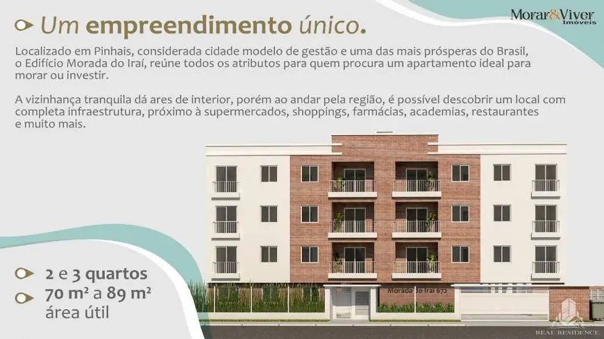 Foto 3 de Apartamento com 3 Quartos à venda, 73m² em Centro, Pinhais