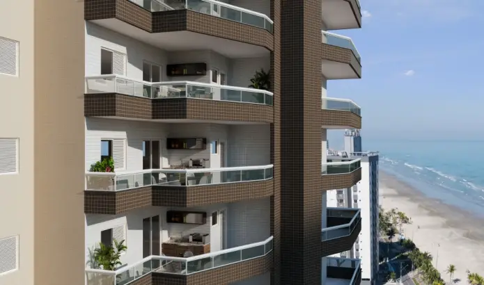 Foto 1 de Apartamento com 2 Quartos à venda, 74m² em Jardim Real, Praia Grande