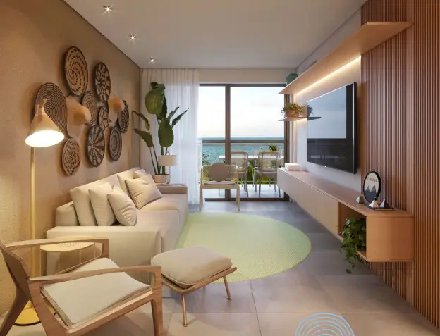 Foto 1 de Apartamento com 3 Quartos à venda, 103m² em Praia dos Carneiros, Tamandare