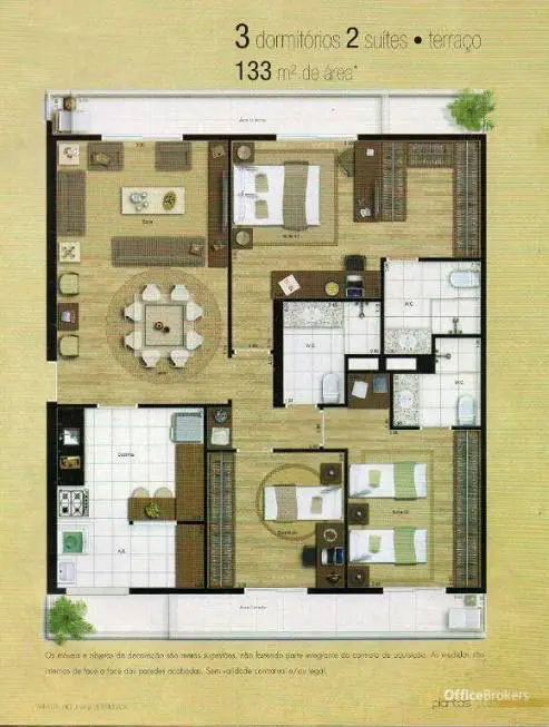 Foto 1 de Apartamento com 3 Quartos à venda, 133m² em Bethaville I, Barueri