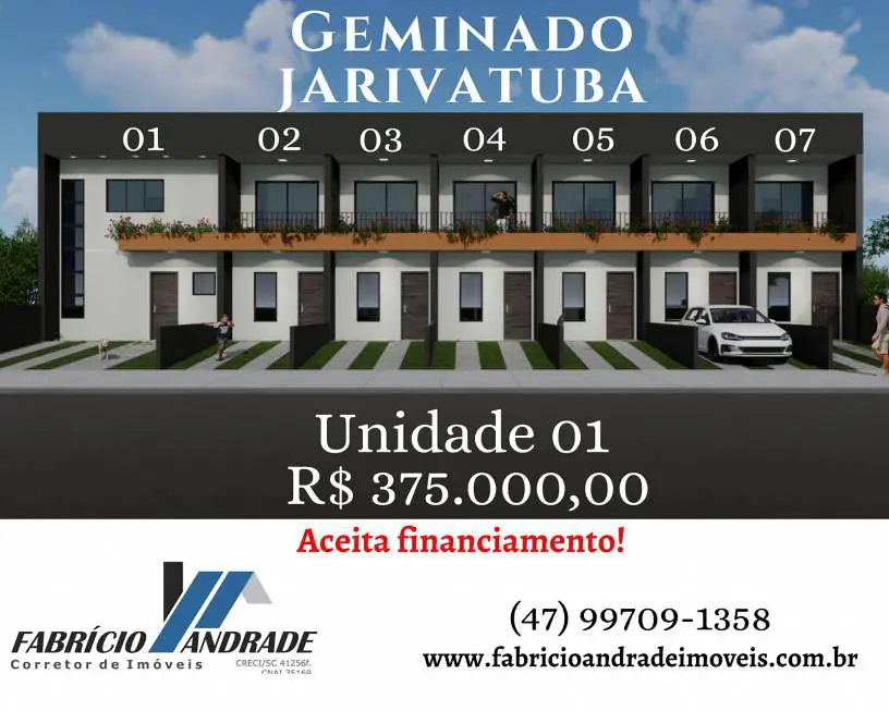 Foto 1 de Casa com 3 Quartos à venda, 95m² em Jarivatuba, Joinville
