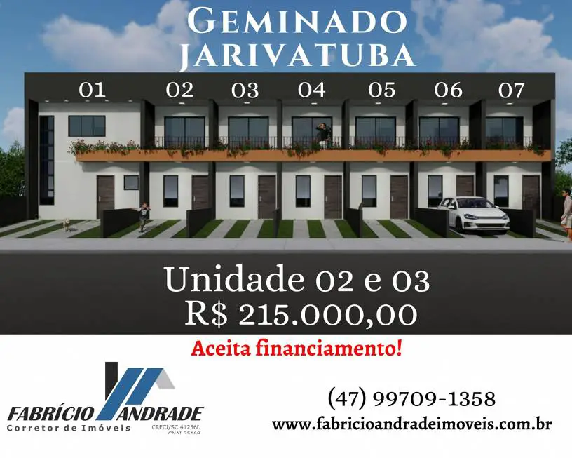 Foto 2 de Casa com 3 Quartos à venda, 95m² em Jarivatuba, Joinville