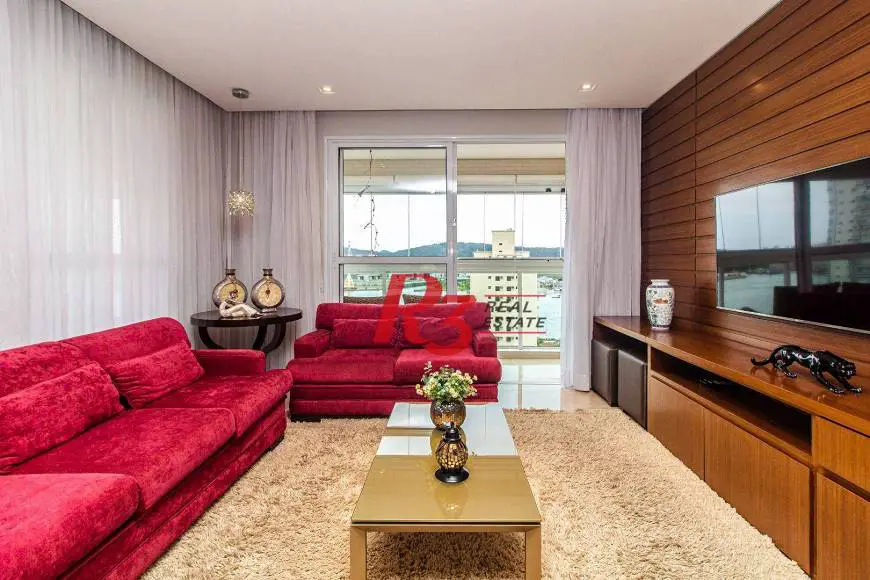 Foto 3 de Apartamento com 4 Quartos à venda, 186m² em Ponta da Praia, Santos