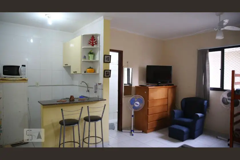 Foto 1 de Apartamento com 1 Quarto para alugar, 30m² em Vila Caicara, Praia Grande