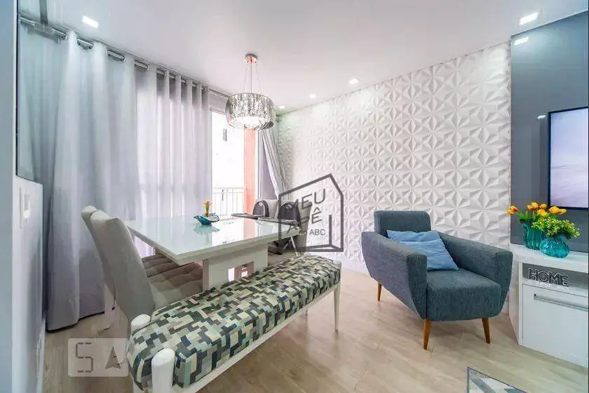Foto 3 de Apartamento com 3 Quartos à venda, 69m² em Vila Homero Thon, Santo André