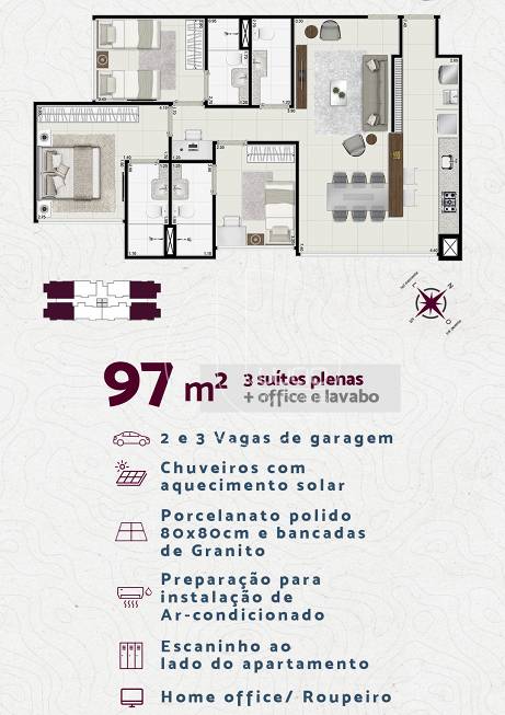 Foto 2 de Apartamento com 1 Quarto à venda, 10m² em Jundiai, Anápolis