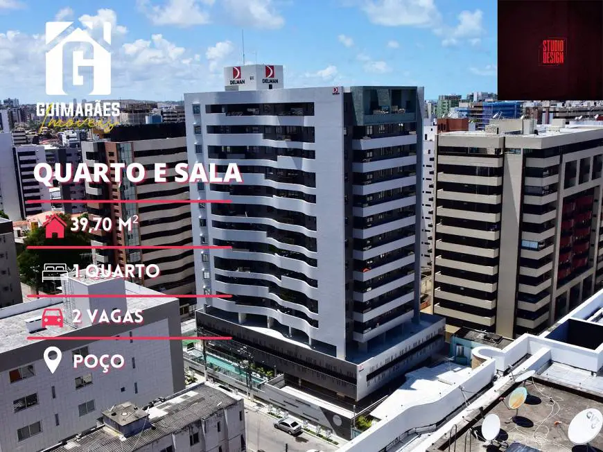 Foto 1 de Apartamento com 1 Quarto à venda, 39m² em Poço, Maceió