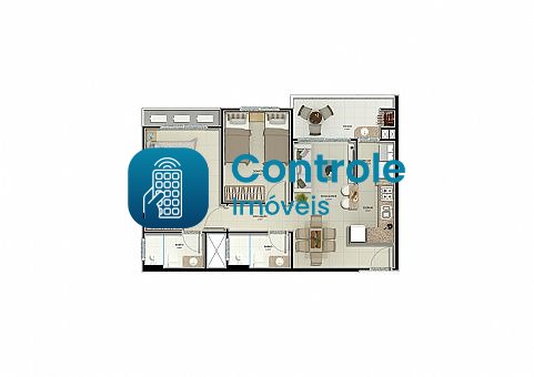 Foto 2 de Apartamento com 2 Quartos à venda, 62m² em Pagani, Palhoça