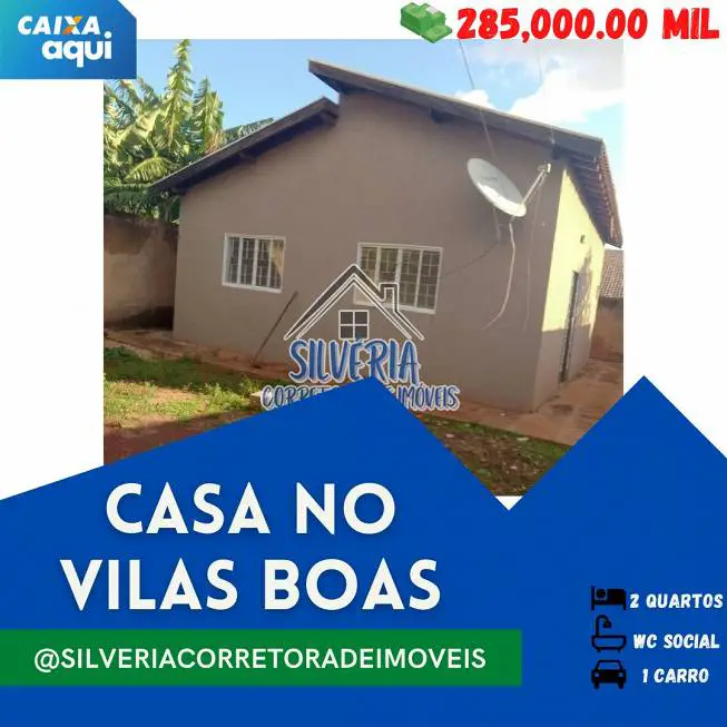 Foto 1 de Casa com 2 Quartos à venda, 63m² em Vila Vilas Boas, Campo Grande