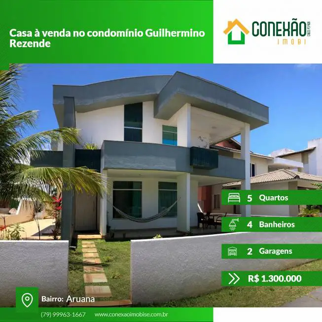 Foto 1 de Casa de Condomínio com 5 Quartos à venda, 330m² em Aruana, Aracaju