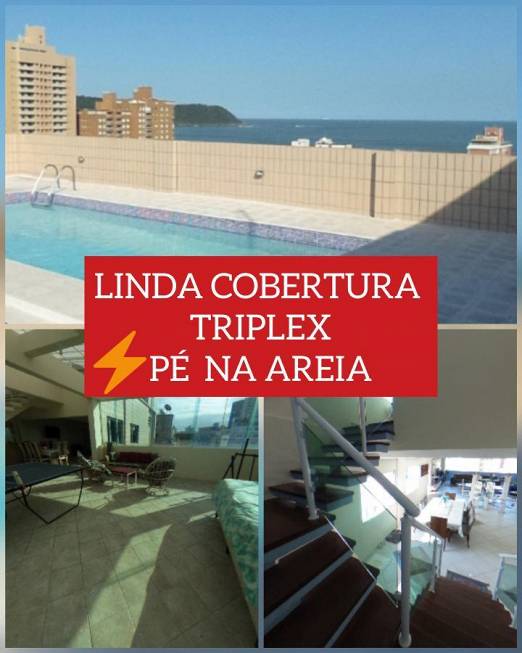 Foto 1 de Cobertura com 4 Quartos à venda, 545m² em Boqueirão, Praia Grande