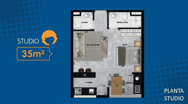 Foto 1 de Apartamento com 1 Quarto à venda, 35m² em Km 18, Osasco