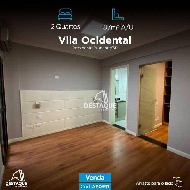 Foto 1 de Apartamento com 2 Quartos à venda, 87m² em Vila Ocidental, Presidente Prudente