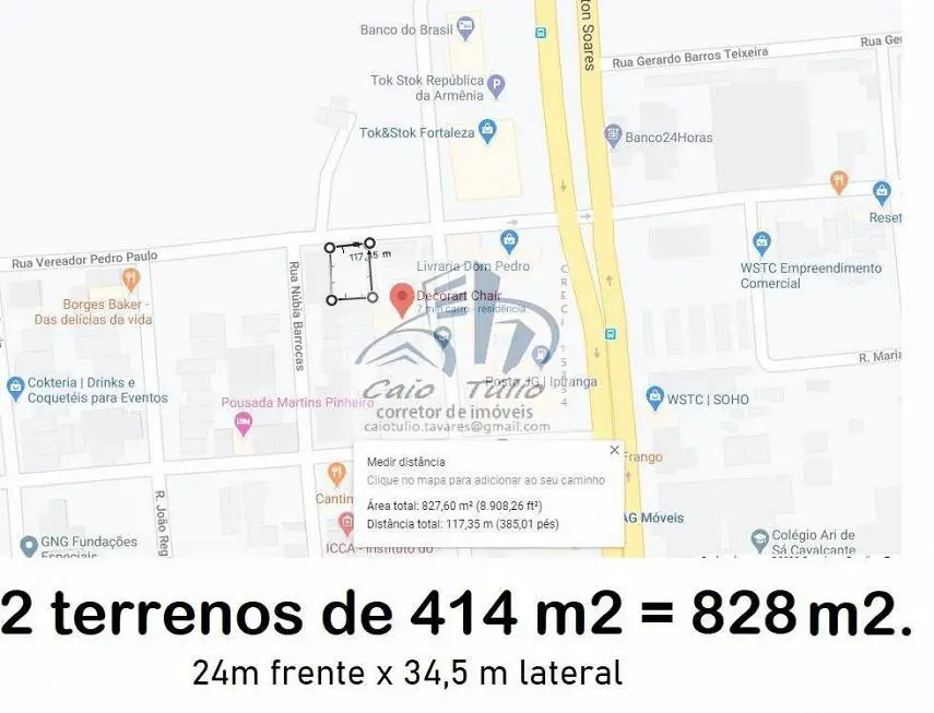 Foto 5 de Lote/Terreno à venda, 828m² em Parque Manibura, Fortaleza