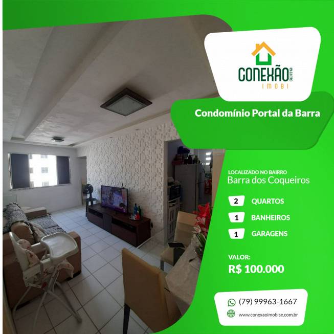 Foto 1 de Apartamento com 2 Quartos à venda, 48m² em , Barra dos Coqueiros