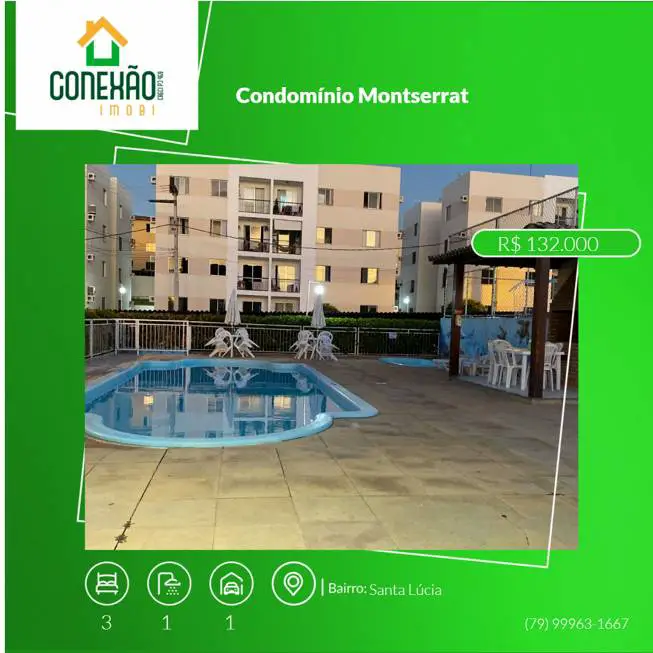 Foto 1 de Apartamento com 3 Quartos à venda, 68m² em Santa Lúcia, Aracaju