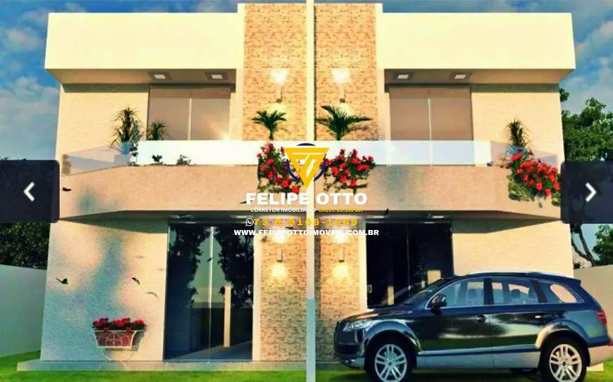 Foto 1 de Casa de Condomínio com 3 Quartos à venda, 90m² em Coroa Vermelha, Santa Cruz Cabrália
