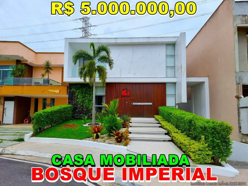 Foto 1 de Casa de Condomínio com 4 Quartos à venda, 500m² em Aleixo, Manaus