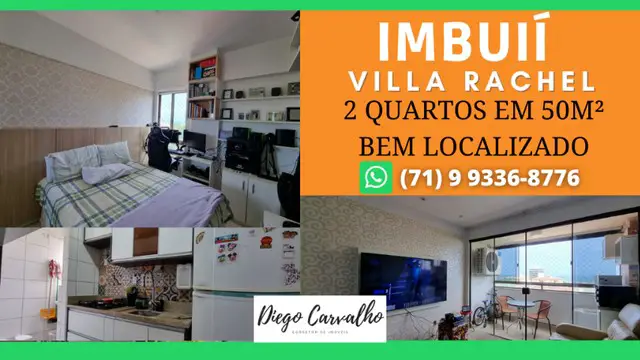 Foto 1 de Apartamento com 2 Quartos à venda, 50m² em Boca do Rio, Salvador