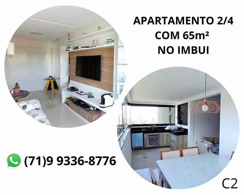 Foto 1 de Apartamento com 2 Quartos à venda, 65m² em Boca do Rio, Salvador