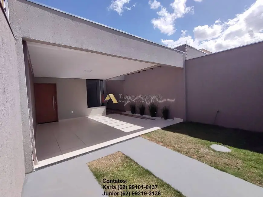 Foto 1 de Casa com 3 Quartos à venda, 105m² em Residencial Flor do Cerrado, Anápolis