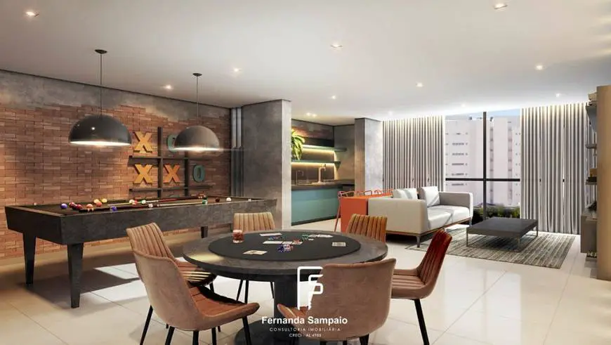 Foto 4 de Apartamento com 1 Quarto à venda, 46m² em Ponta Verde, Maceió