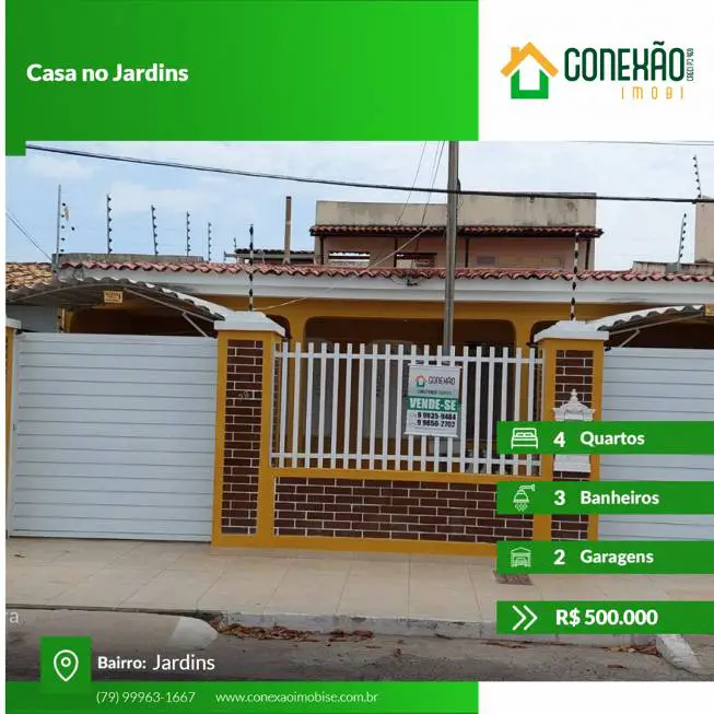 Foto 1 de Casa com 4 Quartos à venda, 180m² em Jardins, Aracaju