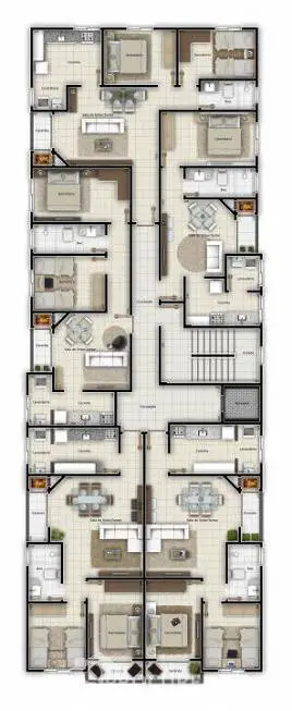 Foto 3 de Apartamento com 1 Quarto à venda, 85m² em Ronda, Ponta Grossa