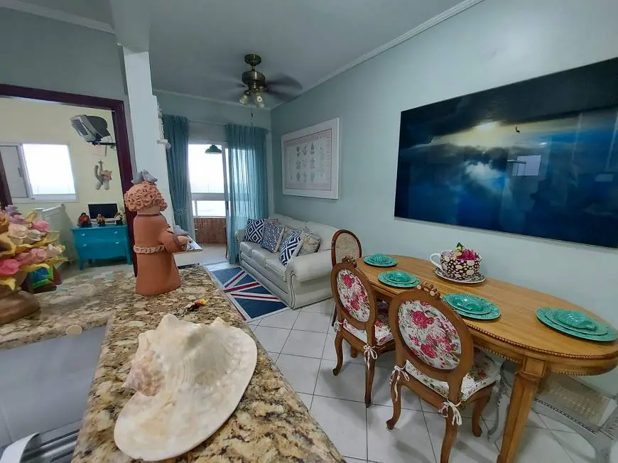 Foto 2 de Apartamento com 1 Quarto à venda, 46m² em Vila Caicara, Praia Grande