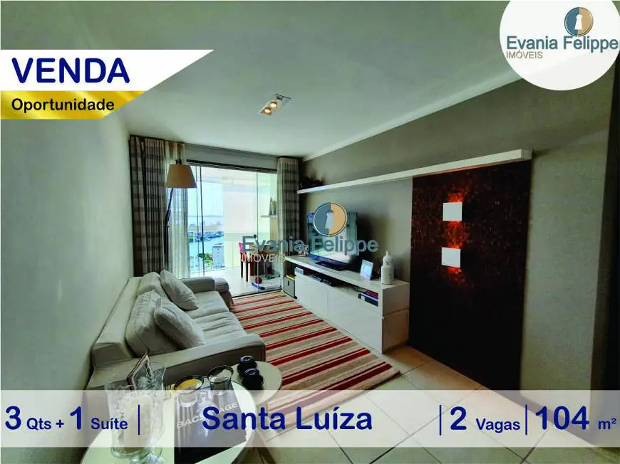 Foto 1 de Apartamento com 3 Quartos à venda, 104m² em Santa Luíza, Vitória