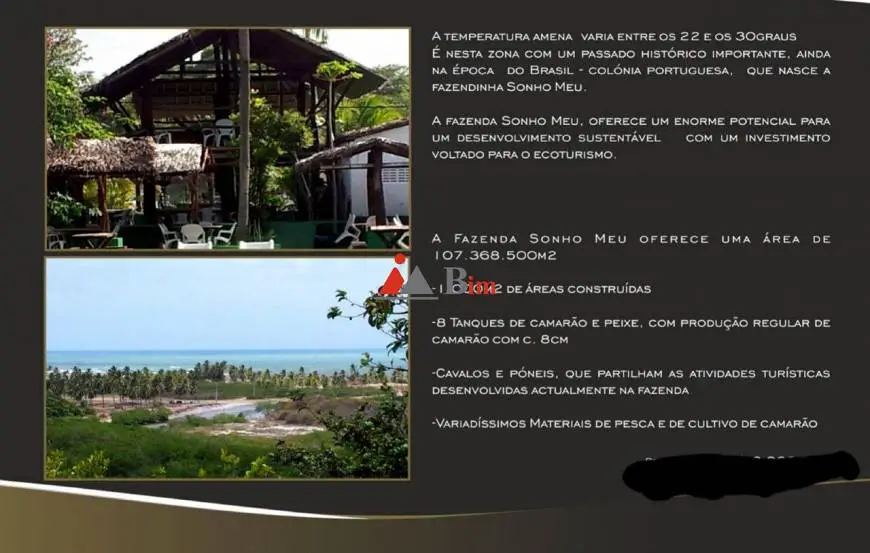 Foto 2 de Chácara com 3 Quartos à venda, 11m² em Centro, Tibau do Sul