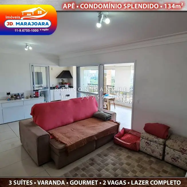 Foto 2 de Apartamento com 3 Quartos à venda, 134m² em Jardim Marajoara, São Paulo
