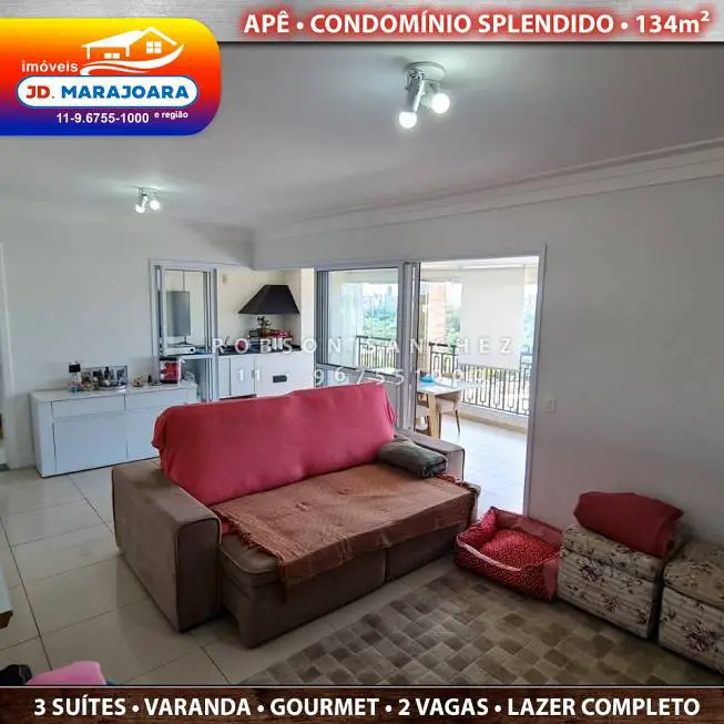 Foto 5 de Apartamento com 3 Quartos à venda, 134m² em Jardim Marajoara, São Paulo