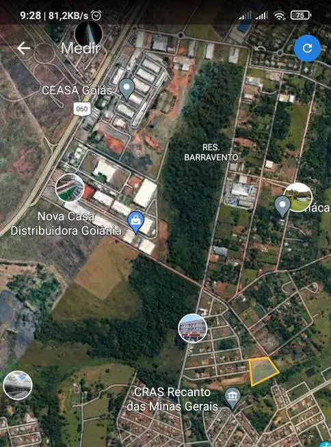 Foto 1 de Lote/Terreno à venda, 23000m² em Residencial Barravento, Goiânia