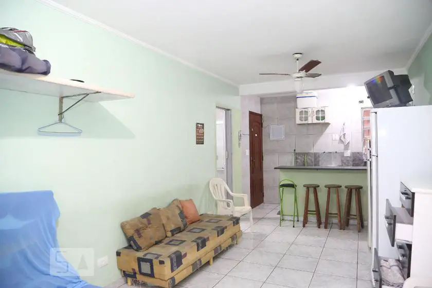 Foto 3 de Apartamento com 1 Quarto para alugar, 32m² em Aviação, Praia Grande