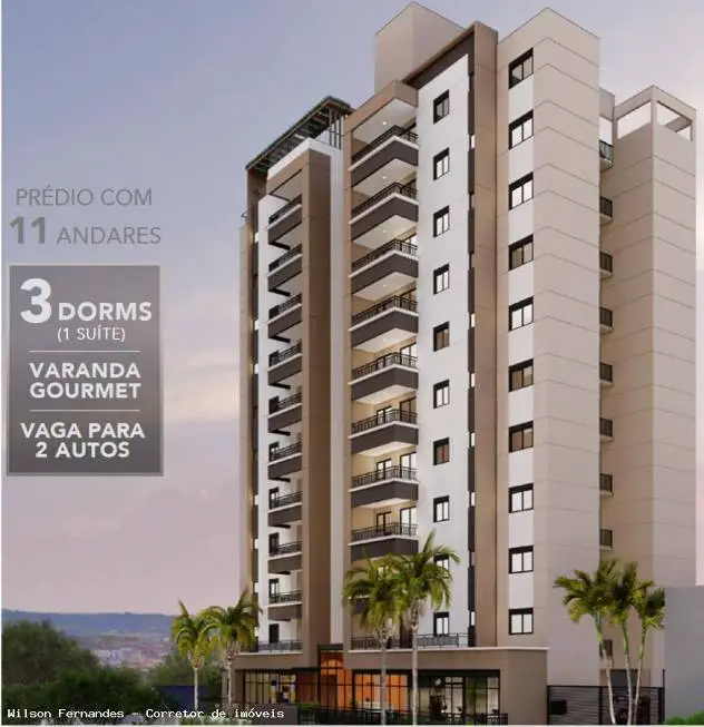 Foto 1 de Apartamento com 3 Quartos à venda, 79m² em Residencial Parque dos Ipes, Jaguariúna
